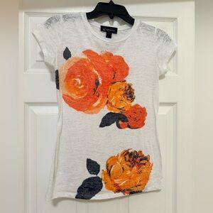 INC international concepts in petite size, small white T-shirt.